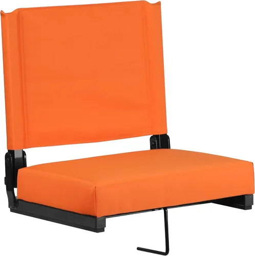 Miniatura 26 de Flash Furniture - asiento cómodo para usar en gradas de Flash - soporta 500 libras Silla de estadio ligera con asa y asiento ultra acolchado