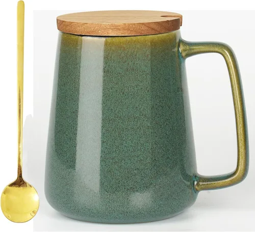 Miniatura 11 de Tazas de café grandes de cerámica, tazas de café de mango grande de 24 onzas, taza de té y café extra grande para oficina y hogar, aptas