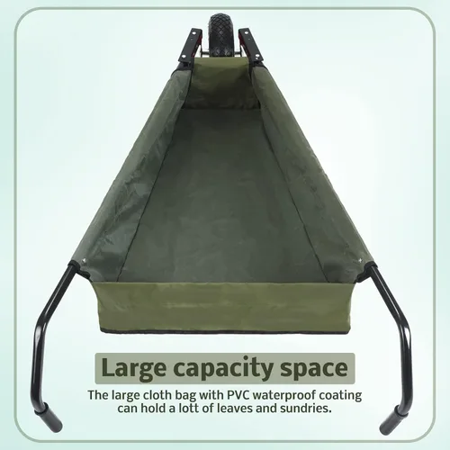 Miniatura 3 de BBTO Carretilla plegable plegable para patio, 88 libras, ligera, para jardinería, resistente, tela Oxford para adultos, hierba, tierra, ladrillo