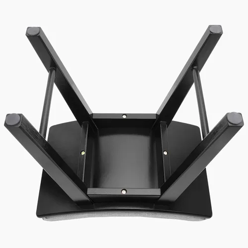 Miniatura 5 de URFORESTIC Taburete de tocador de madera de roble, moderno taburete de maquillaje con superficie de asiento cóncavo, capacidad de 300 libras, fácil