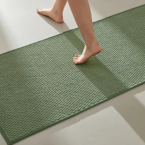 Miniatura 36 de TYUU Alfombras de Baño Antideslizantes Lavables, Tapete de Baño Súper Absorbente Delgado de Pila Baja para Secar Rápido, Alfombra de Baño Pequeña