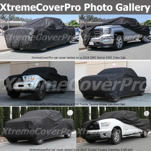 Miniatura 7 de Funda para auto compatible con Ford Ranger SUPERCAB 2019-2025 de 6 pies para cama XTREMECOVERPRO PRO Series Black Truck Cover Negro