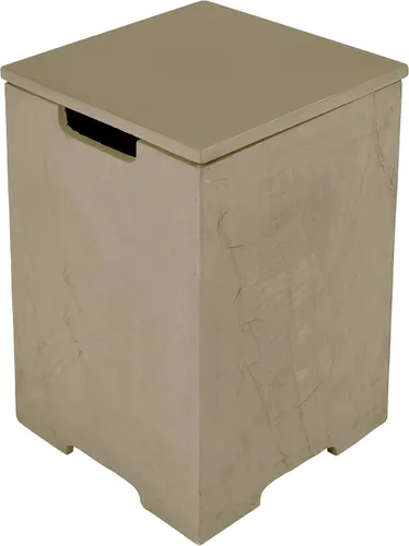 Miniatura 22 de AMS Fireplace Cubierta para tanque de propano de 20 libras Elementi (Cilindro liso - Negro) GFRC, color negro, forma redonda, tamaño - 15.7 x