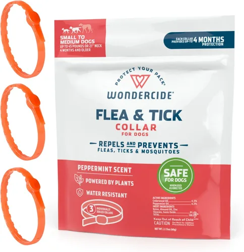 Miniatura 10 de Wondercide Collar para perro, repelente de pulgas, garrapatas y mosquitos para perros, con aceites esenciales naturales, protección de hasta 4 1