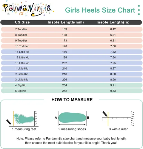 Miniatura 33 de PANDANINJIA Vestido de jada para niñas y niños pequeños, zapatos de princesa Mary Jane con tacones con lazo para fiesta, boda, boda