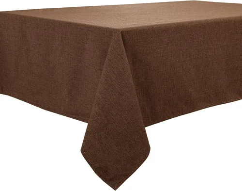 Miniatura 69 de BALCONY & FALCON Mantel rectangular lavable, resistente a las arrugas e impermeable, mantel decorativo de tela de lino para comedor, fiestas