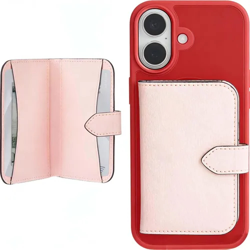 Miniatura 118 de Miracase Funda diseñada para iPhone SE 2022/SE 2020/7/8, funda multicolor de silicona a prueba de golpes (rojo)