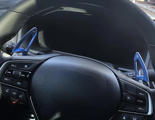 Miniatura 4 de iJDMTOY JDM Style Sports - Extensión de paletas de cambio de aluminio azul más grande compatible con Honda Civic 2022 en adelante, Accord 2023+