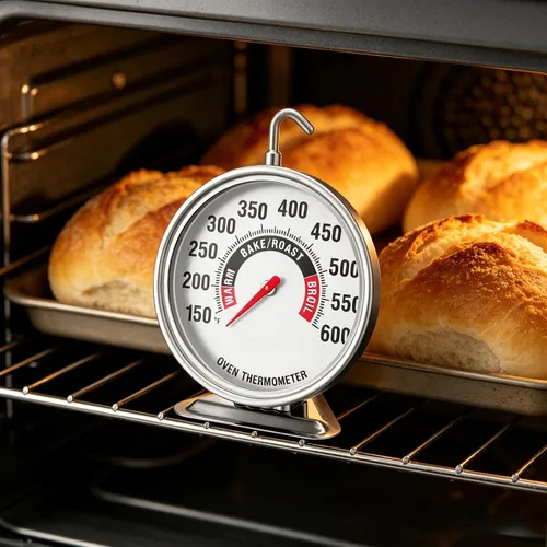 Miniatura 7 de Extra grande termómetro de horno de 3" con dial de fácil lectura Medidor de temperatura preciso de 150-600°F para cocina, horneado, parrilla