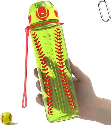 Miniatura 14 de MYFOREST Botella de agua deportiva de 32 onzas (1 litro) con tapa con pico de apertura rápida, popote 2 en 1, a prueba de fugas, apta