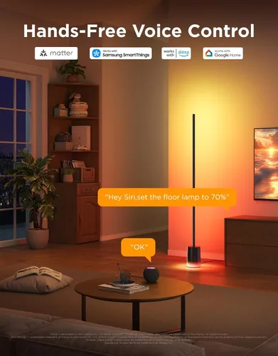 Miniatura 5 de Govee Lámpara de Pie 2 con Matter, RGBIC, LED Blanco Cálido y Frío, Compatible con Alexa, 1725lm, Sincronización de Música, Modos de Escena, Lámpara