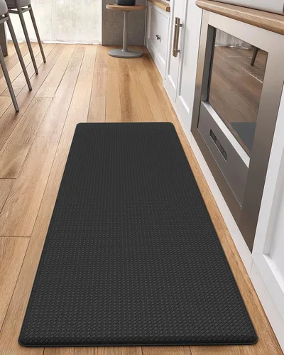 Miniatura 45 de Color&Geometry - Alfombras de cocina antideslizantes e impermeables Alfombra de cocina acolchada Alfombra antifatiga para pararse de 30 x 18 Verde