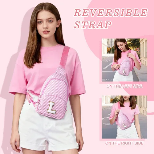 Miniatura 3 de YOOLIFE Bolso bandolera con inicial para niñas, regalos para mujeres y niñas, riñonera con inicial, monederos de regalo para niñas, regalos