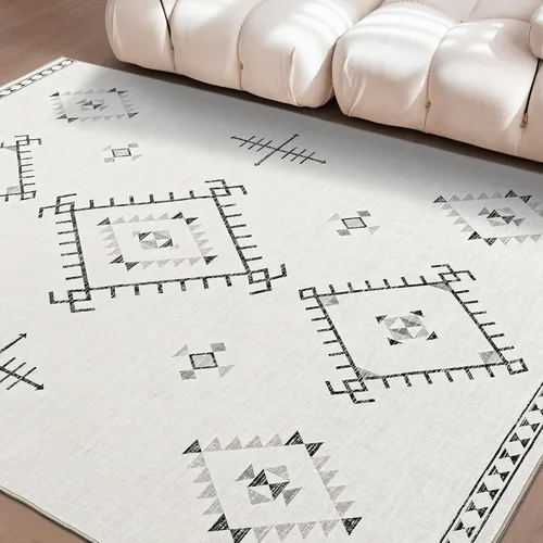 Miniatura 14 de ILANGO Alfombras de Área de Yute para Exteriores, Alfombras Tejidas Lavables para Patio 5'x7', Alfombras Naturales de Estilo Rústico para Áreas