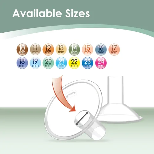 Miniatura 11 de Maymom MyFit Crater Series - Protector de pecho pequeño de 0.787 in, diseño de dos piezas, compatible con piezas de extractor de leche Medela