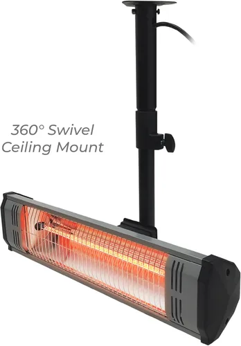 Miniatura 6 de Heat Storm Tradesman 1500 vatios - Calentador infrarrojo trípode combo, control remoto