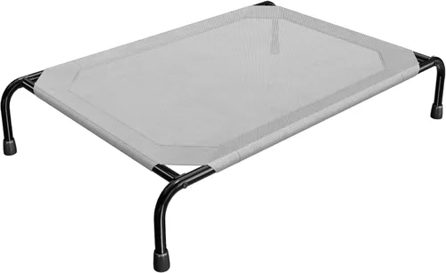 Miniatura 10 de Simple Trending - Cama elevada para perros para perros de tamaño grande, cuna elevada para mascotas al aire libre con cama de hamaca para mascotas