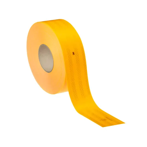 Miniatura 2 de Rollo de 2 pulgadas x 15 pies 3M Cinta de seguridad reflectante 983-71NL Cinta reflectante de grado de diamante amarillo para autobuses escolares