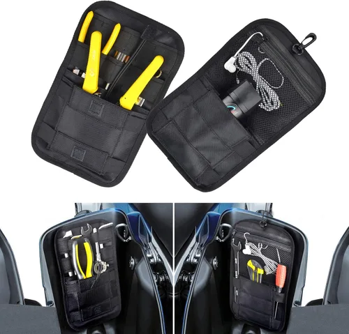 Miniatura 9 de Goldfire Organizador de alforjas Harley para bolsa de sillín Harley, organizador de herramientas lateral, bolsa de almacenamiento para Touring Road