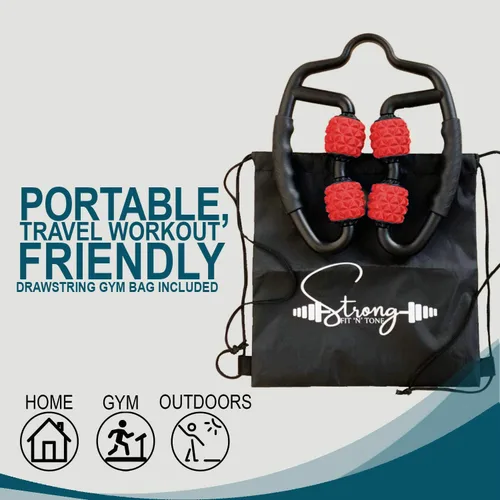 Miniatura 3 de Rodillo muscular para músculos, tejido profundo, bolsa de gimnasio con cordón Herramienta de masaje miofascial removedor de celulitis - Masajeador