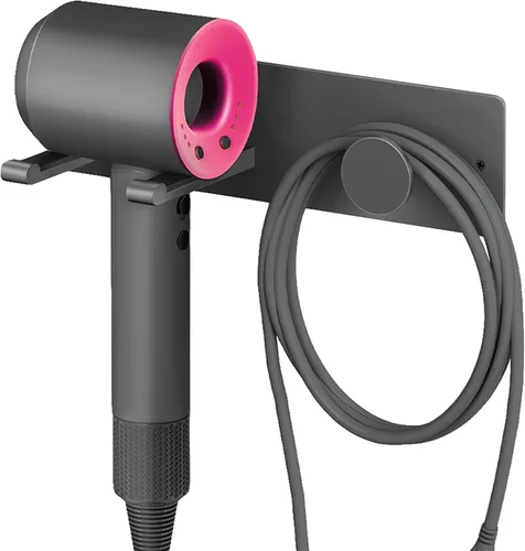 Miniatura 9 de XIGOO Soporte Autoadhesivo para Secador de Pelo Montado en Pared - Organizador de Estante Adhesivo para Secador de Pelo de Baño Compatible con Negro