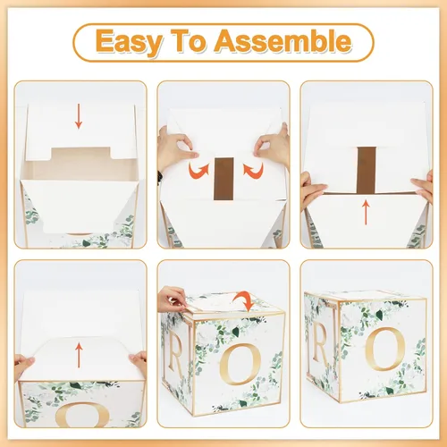 Miniatura 6 de Cajas de novia para decoración de despedida de soltera, globos, pancarta de letrero de novia de la novia de Miss To Mrs para boda, despedida