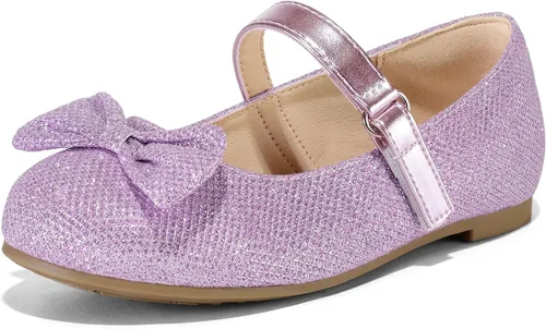 K KomForme Zapatos planos de ballet para niña, antideslizantes, suaves, Mary Jane, para caminar, fiesta, zapatos de vestir para niños pequeñosniños