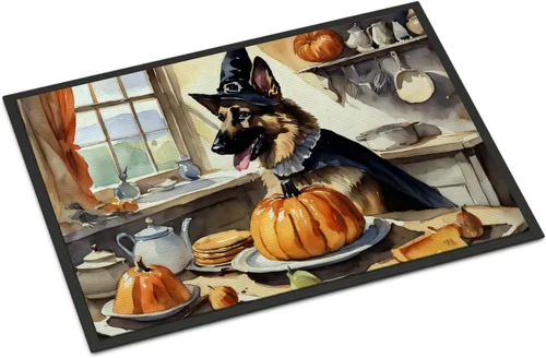Miniatura 32 de Caroline's Treasures DAC1720MAT Affenpinscher - Tapete de otoño para cocina, con calabazas, 18 x 27 pulgadas, tapete para puerta delantera