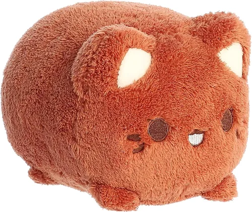 Aurora Encantador Tasty Peach Coconut Meowchi - Animal de peluche - Diseño brillante y colorido - Peluche Showpiece - Marrón 7 pulgadas
