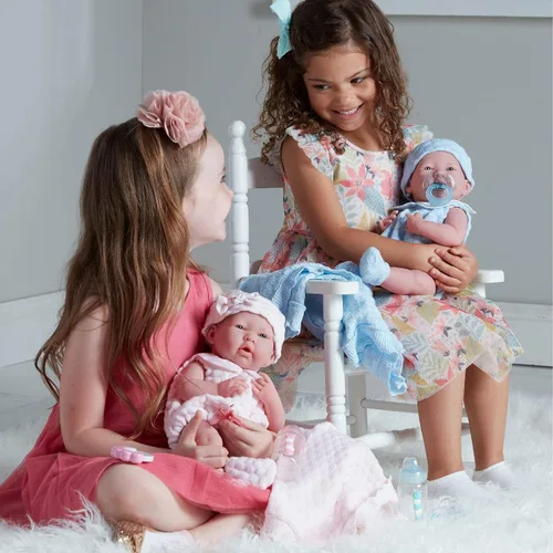 Miniatura 4 de Muñeca de bebé anatómicamente correcta de niño real Muñeca de bebé de 15" totalmente de vinilo JC Toys - La Newborn Fabricada en España Azul