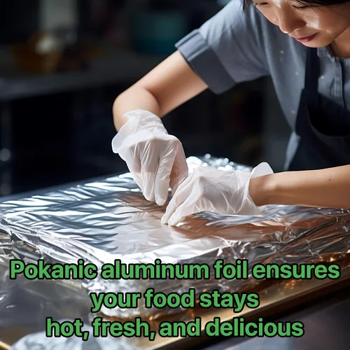 Miniatura 6 de Rollo de papel de aluminio de 18 pulgadas x 500 pies, resistente, uso comercial y doméstico para alimentos, barbacoas, parrillas, cocinar, hornear