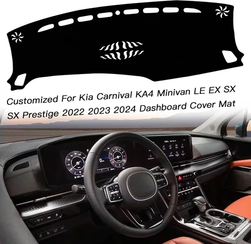 Miniatura 3 de Protector de tablero de interior para salpicadero Compatible con Kia Carnival KA4 Minivan LE EX SX y SX Prestige 2022 2023 2024 Protector de rayos