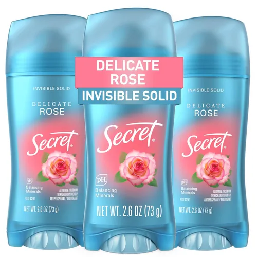 Secret Desodorante antitranspirante fresco para mujer, protección transpirable contra el sudor y el olor durante 72 horas, frescura instantánea y