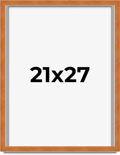 Miniatura 128 de Marco de 3 x 3 pulgadas, marco de madera maciza de nuez miel tradicional marrón Ancho de moldeo de 0.875 pulgadas Profundidad de conejo de 0.875