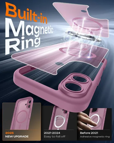 Miniatura 204 de TOCOL Funda para iPhone 11, compatible con Magsafe, protección completa de cámara, imanes integrados, protección contra caídas, funda translúcida