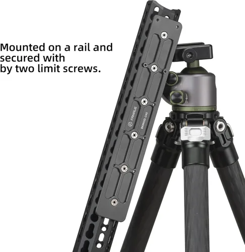 Miniatura 5 de Adaptador de placa de trípode FANAUE Keymod Rail con tornillos de seguridad, para cabezal de bola de trípode, compatible con Arca Swiss RRS Dovetail