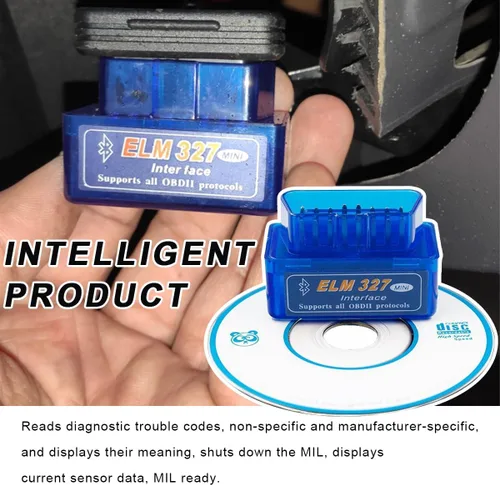 Miniatura 4 de ELM327 OBDII escáner de diagnóstico automático del coche, mini ELM327 OBD2 Bluetooth herramienta lector de código, interfaz OBD II Detector