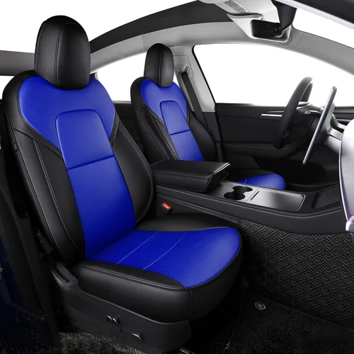 Miniatura 16 de Funda INCH EMPIRE para asiento de coche, ajuste personalizado para Tesla Model 3, protector de cojín de asiento de cuero sintético para 2017 2018