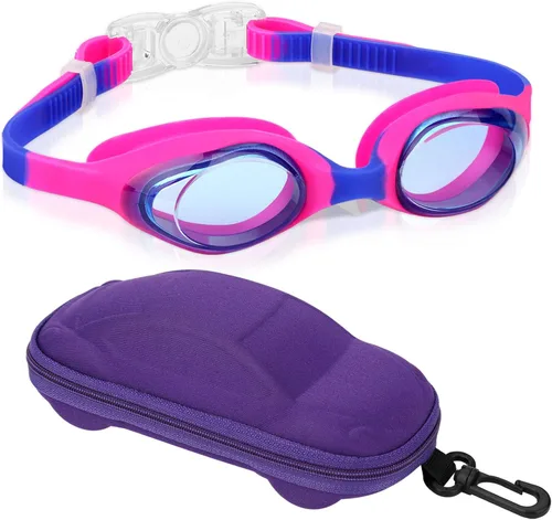 Gafas de natación para niños, gafas de natación para niños y niñas, niños pequeños de 2 a 12 años