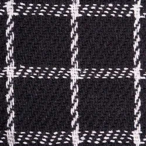 Miniatura 4 de DII Manta tejida a cuadros de transición, 50 x 60 pulgadas, negro