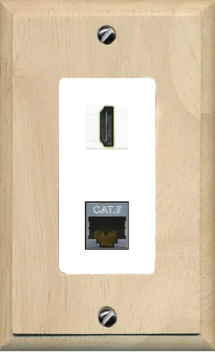 Miniatura 36 de RiteAV Placa de pared HDMI y Cat7 - 1 banda [marrón/marrón]