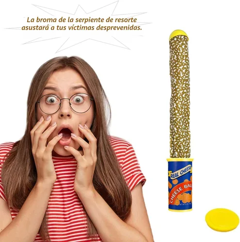 Miniatura 6 de SnaFununy Lata de Broma de Papas Fritas Serpiente Bromas Salto Resorte Juguete Artículos de Bromista Regalos para Adultos, Bromas Juguetes de Broma