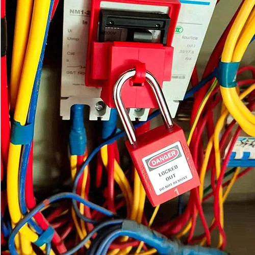 Miniatura 7 de SAFBY Loto - 7 candados de bloqueo diferentes con llave con 10 etiquetas de bloqueo, candados seguros para estaciones y dispositivos con 7 números