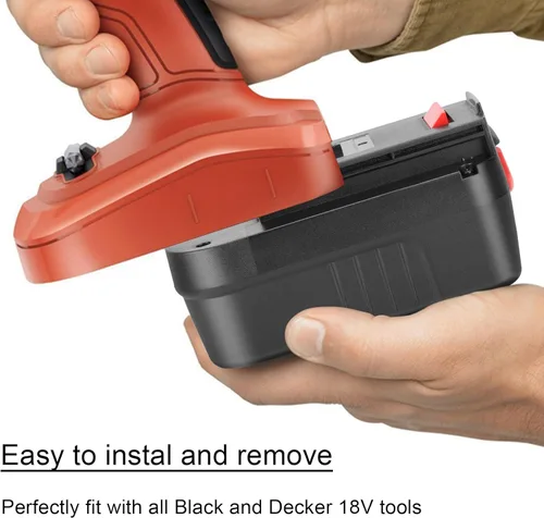 Miniatura 2 de KUNLUN 6.0Ah HPB18-OPE - Batería de iones de litio de 18 voltios de repuesto para Black and Decker 18V Batería HPB18 HPB18-OPE 244760-00 A1718