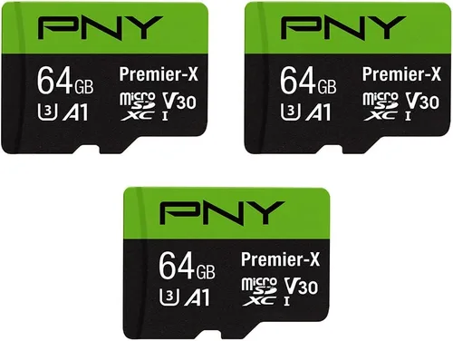 Miniatura 14 de PNY Tarjeta de memoria flash microSDXC Premier-X de 64 GB clase 10 U3 V30 5 unidades - 100MB/s, clase 10, U3, V30, A1, 4K UHD, Full HD, UHS-I, Micro
