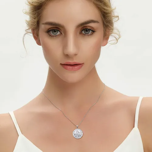 Miniatura 6 de YL Collar de San Cristóbal de plata de ley 925 grabado personalizado medallón protector religioso antiguo colgante de talismán medallaencajadoocket