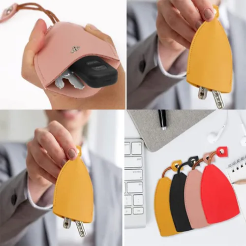 Miniatura 7 de RJDJ Bolso de la llave del cuero de la PU de las frutas lindas, creativo extraíble lindo caso de la llave del coche de la gran capacidad, bolso