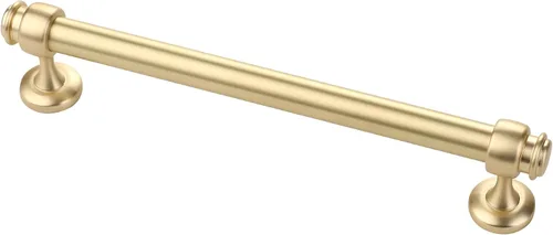 Miniatura 34 de Alzassbg - Paquete de 10 tiradores dorados cepillados para gabinete, manijas de cocina de 3 pulgadas (76mm) de centro a centro de agujero, barra