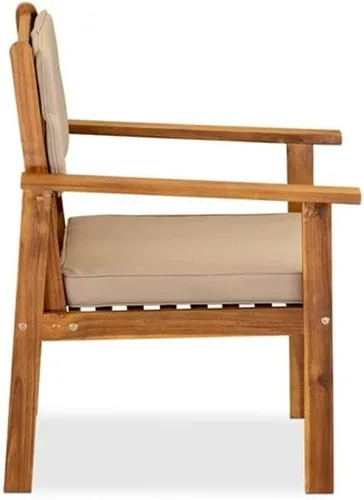 Miniatura 5 de EAST WEST FURNITURE BBI3CNA - Juego de mesa auxiliar Bristol de 3 piezas, incluye una mesa auxiliar y 2 sillas de patio de tela de poliéster