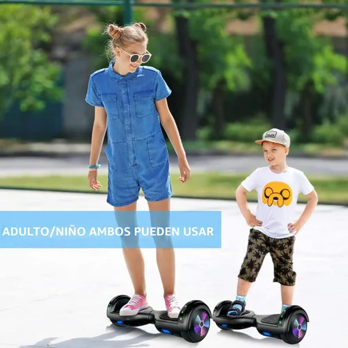 Miniatura 7 de LIEAGLE Hoverboard - Patineta autoequilibrante de 16.5 cm, 6.5 pulgadas, con ruedas Bluetooth, luces LED, para niños y adultos A01-blanco
